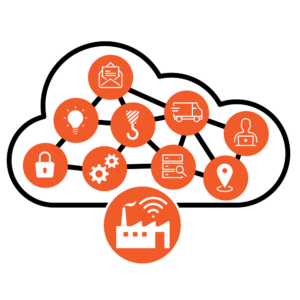 icon representing complex network of operations