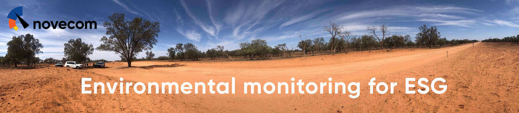 Country scene with Novecom logo